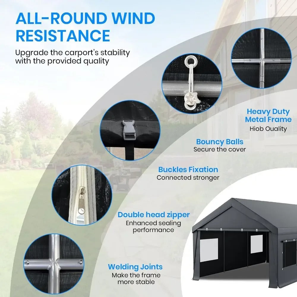 All-round wind resistance — welded joints, buckles and double-head zippers